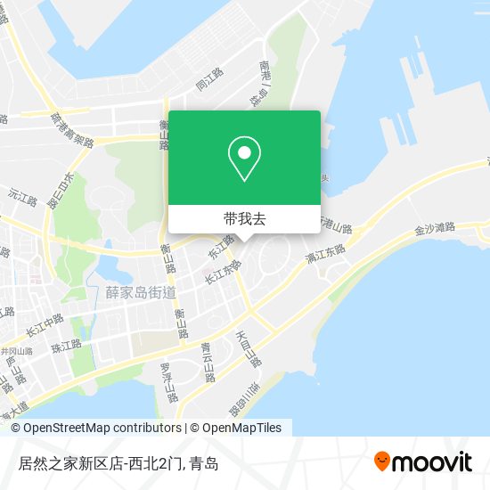 居然之家新区店-西北2门地图