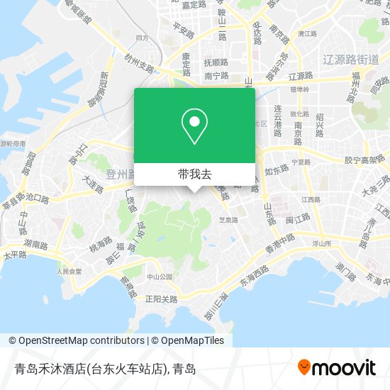青岛禾沐酒店(台东火车站店)地图