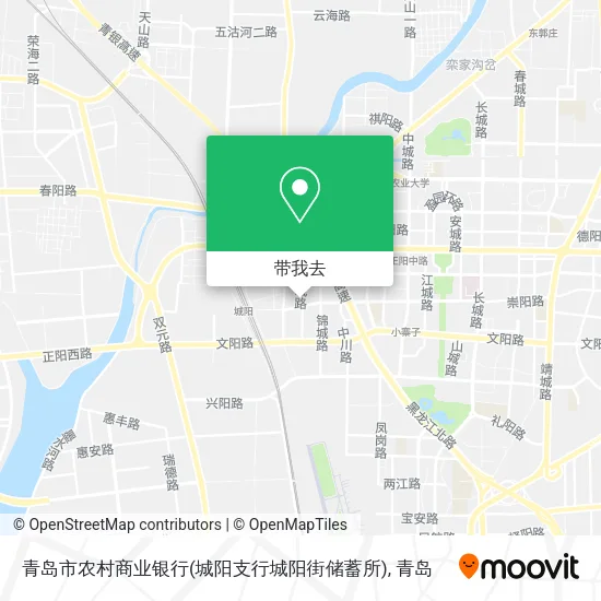 青岛市农村商业银行(城阳支行城阳街储蓄所)地图