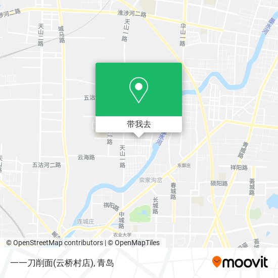 一一刀削面(云桥村店)地图