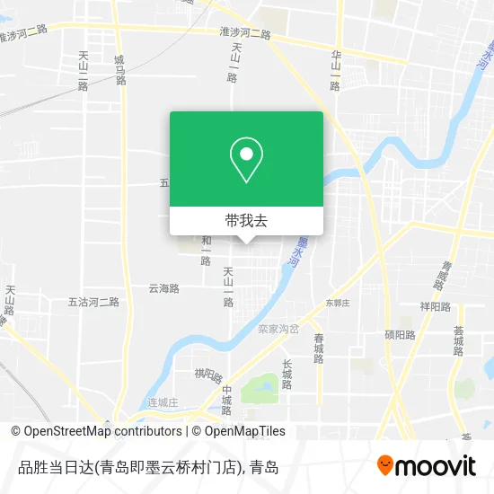 品胜当日达(青岛即墨云桥村门店)地图