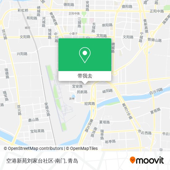 空港新苑刘家台社区-南门地图