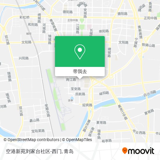 空港新苑刘家台社区-西门地图