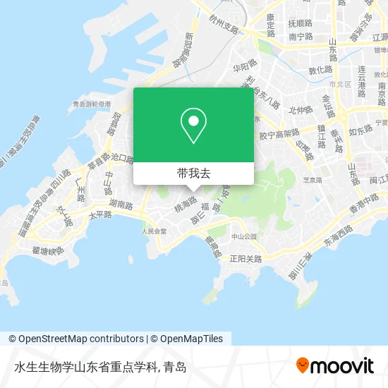 水生生物学山东省重点学科地图