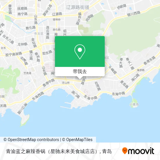 青渝蓝之麻辣香锅（星驰未来美食城店店）地图