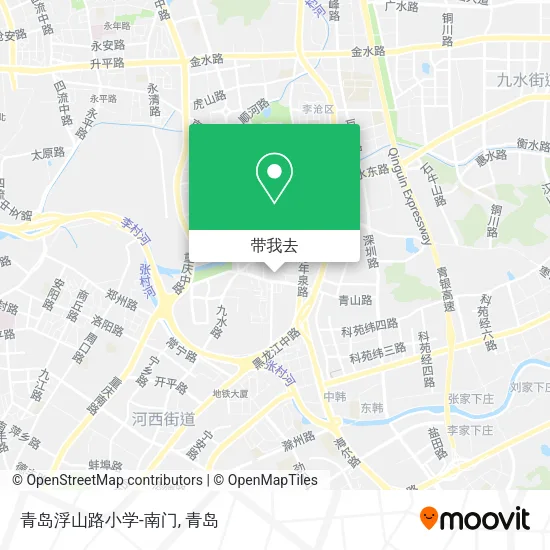 青岛浮山路小学-南门地图
