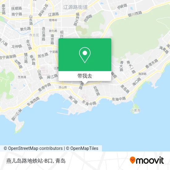 燕儿岛路地铁站-B口地图