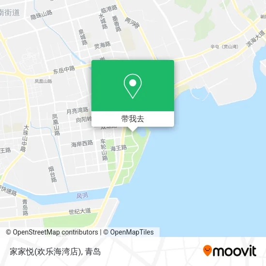 家家悦(欢乐海湾店)地图