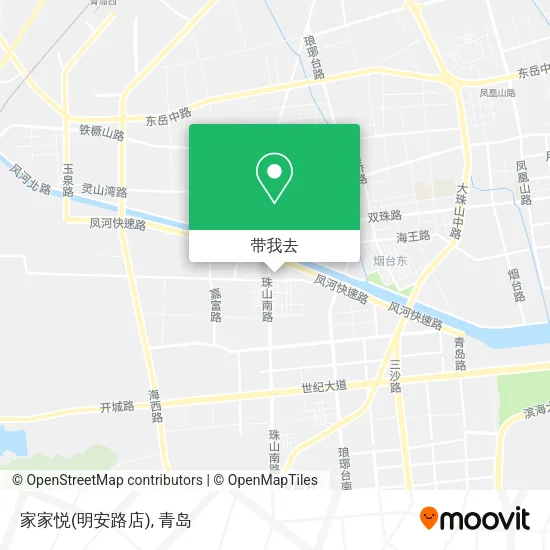 家家悦(明安路店)地图