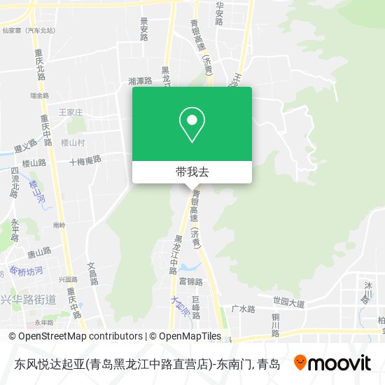 东风悦达起亚(青岛黑龙江中路直营店)-东南门地图