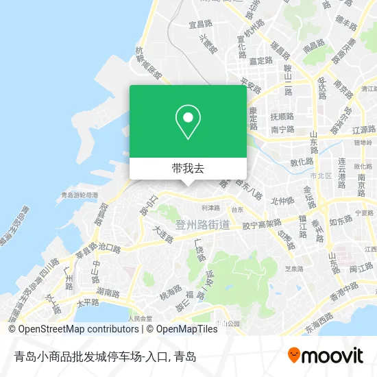 青岛小商品批发城停车场-入口地图
