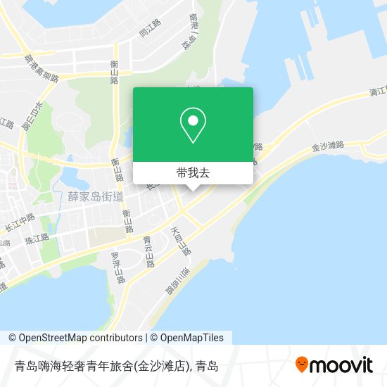 青岛嗨海轻奢青年旅舍(金沙滩店)地图
