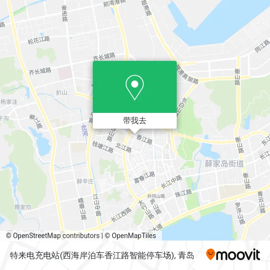 特来电充电站(西海岸泊车香江路智能停车场)地图