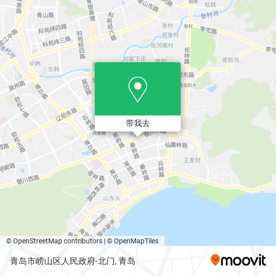 青岛市崂山区人民政府-北门地图