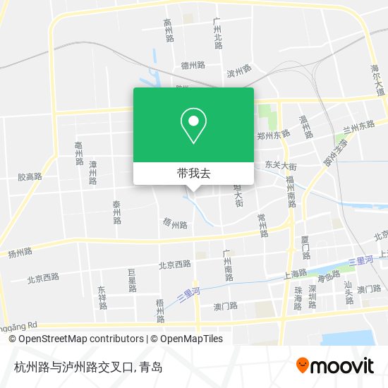 杭州路与泸州路交叉口地图