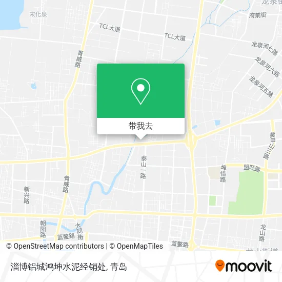 淄博铝城鸿坤水泥经销处地图