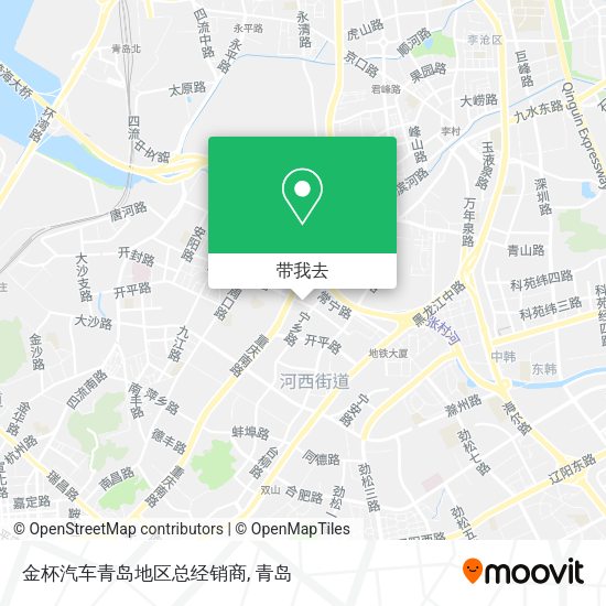 金杯汽车青岛地区总经销商地图