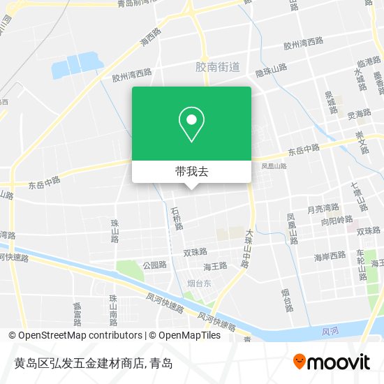 黄岛区弘发五金建材商店地图