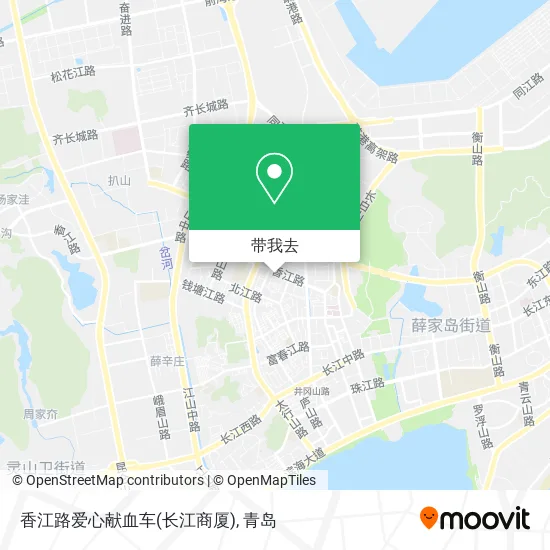 香江路爱心献血车(长江商厦)地图