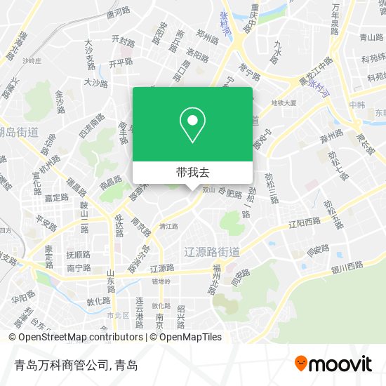 青岛万科商管公司地图