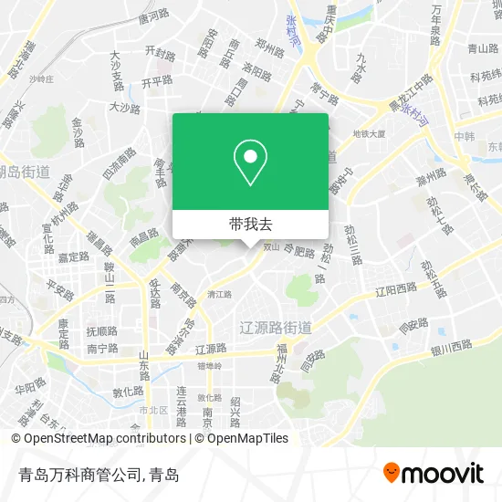 青岛万科商管公司地图
