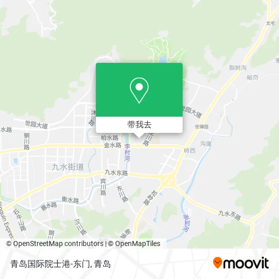 青岛国际院士港-东门地图