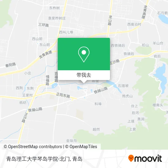 青岛理工大学琴岛学院-北门地图