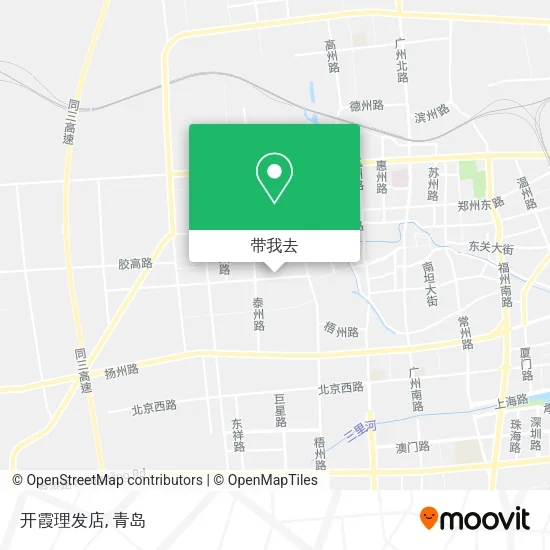 开霞理发店地图