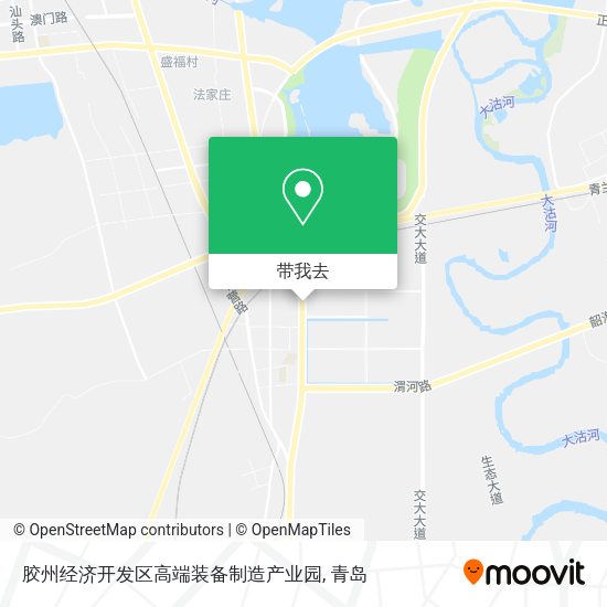 胶州经济开发区高端装备制造产业园地图