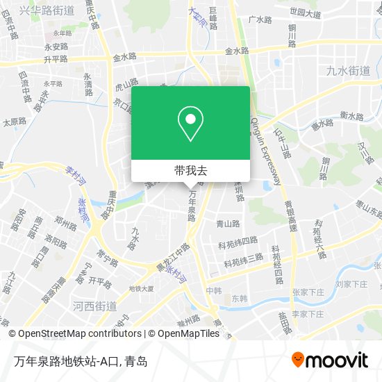 万年泉路地铁站-A口地图