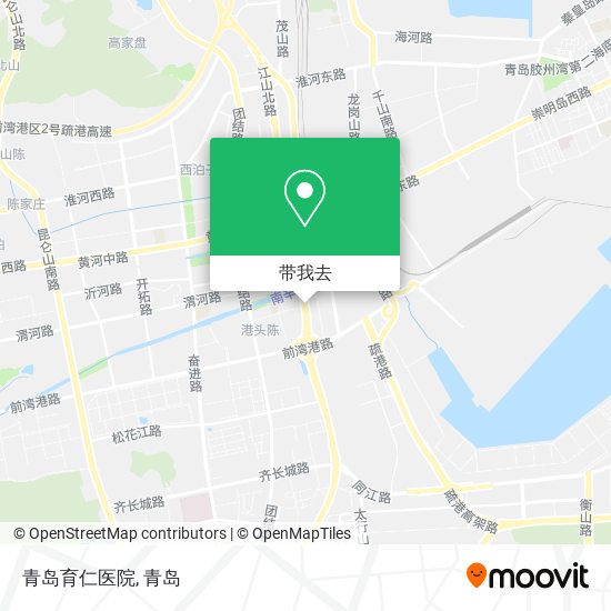 青岛育仁医院地图