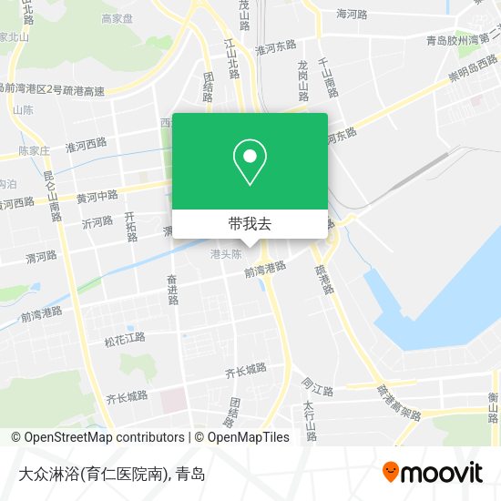 大众淋浴(育仁医院南)地图