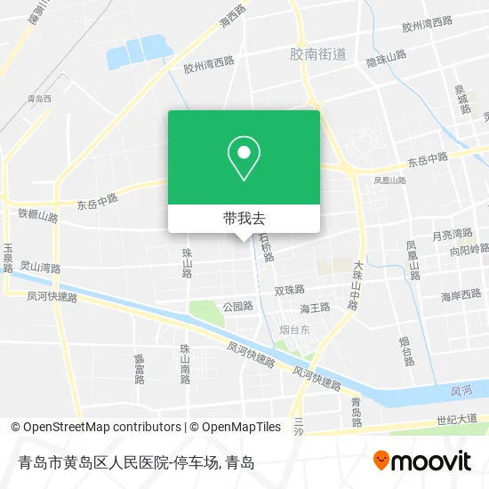 青岛市黄岛区人民医院-停车场地图
