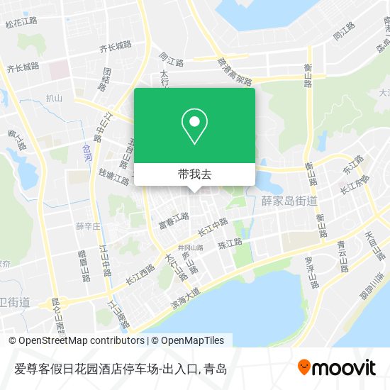 爱尊客假日花园酒店停车场-出入口地图