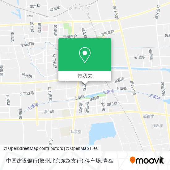 中国建设银行(胶州北京东路支行)-停车场地图