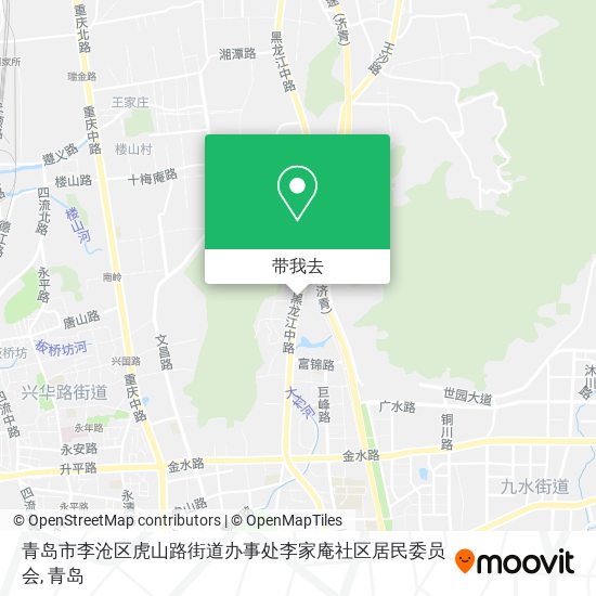 青岛市李沧区虎山路街道办事处李家庵社区居民委员会地图