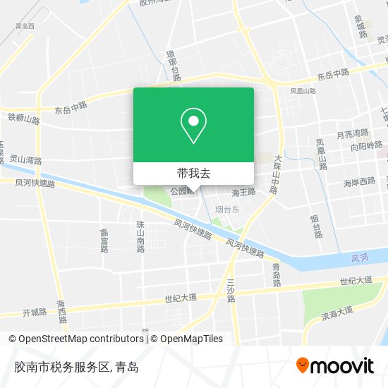 胶南市税务服务区地图