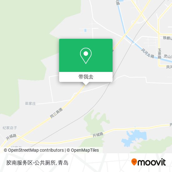 胶南服务区-公共厕所地图