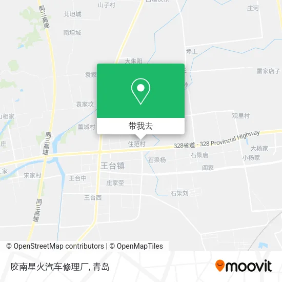 胶南星火汽车修理厂地图