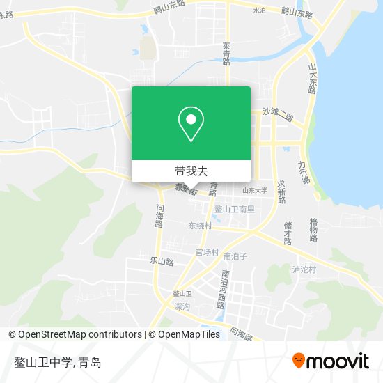 鳌山卫中学地图