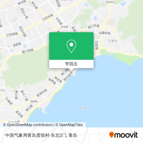 中国气象局青岛度假村-东北2门地图