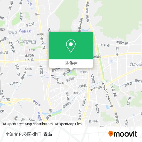 李沧文化公园-北门地图