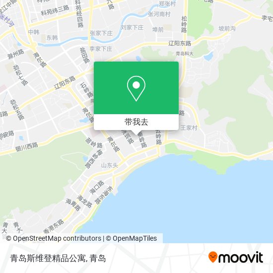 青岛斯维登精品公寓地图