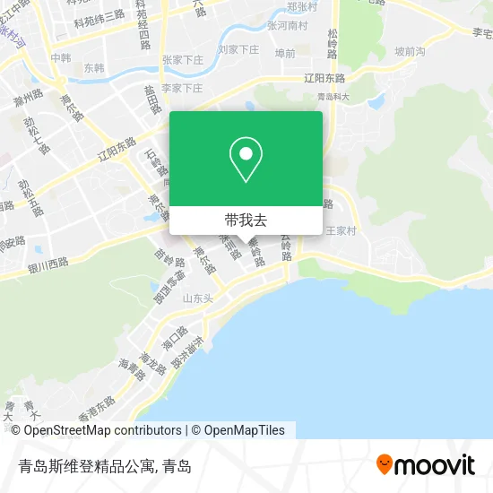 青岛斯维登精品公寓地图