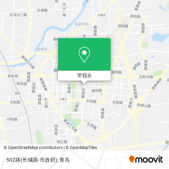 502路(长城路-市政府)地图