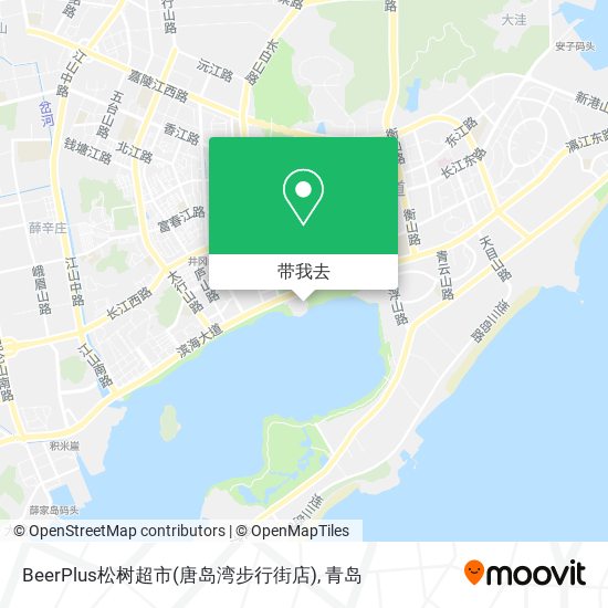 BeerPlus松树超市(唐岛湾步行街店)地图