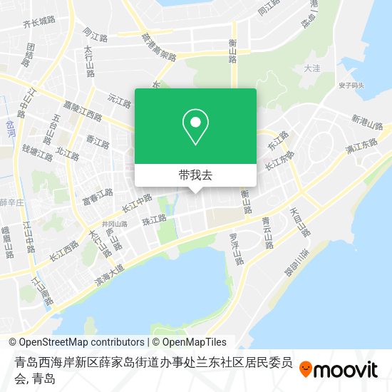 青岛西海岸新区薛家岛街道办事处兰东社区居民委员会地图