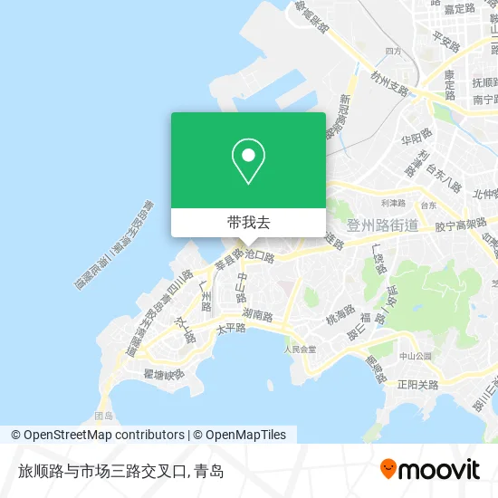 旅顺路与市场三路交叉口地图