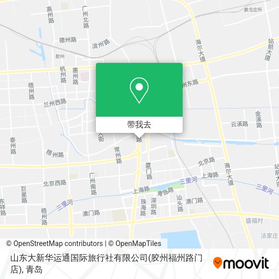 山东大新华运通国际旅行社有限公司(胶州福州路门店)地图