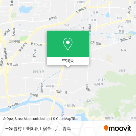 王家曹村工业园职工宿舍-北门地图